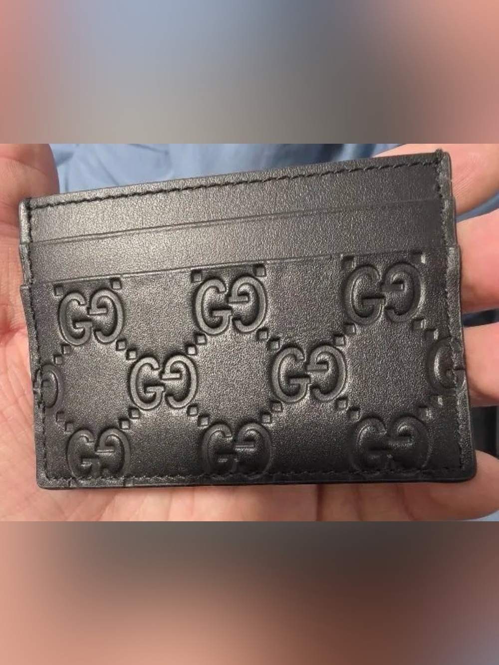 Brand new Gucci card holder wallet black comes with dust bag and box brand new